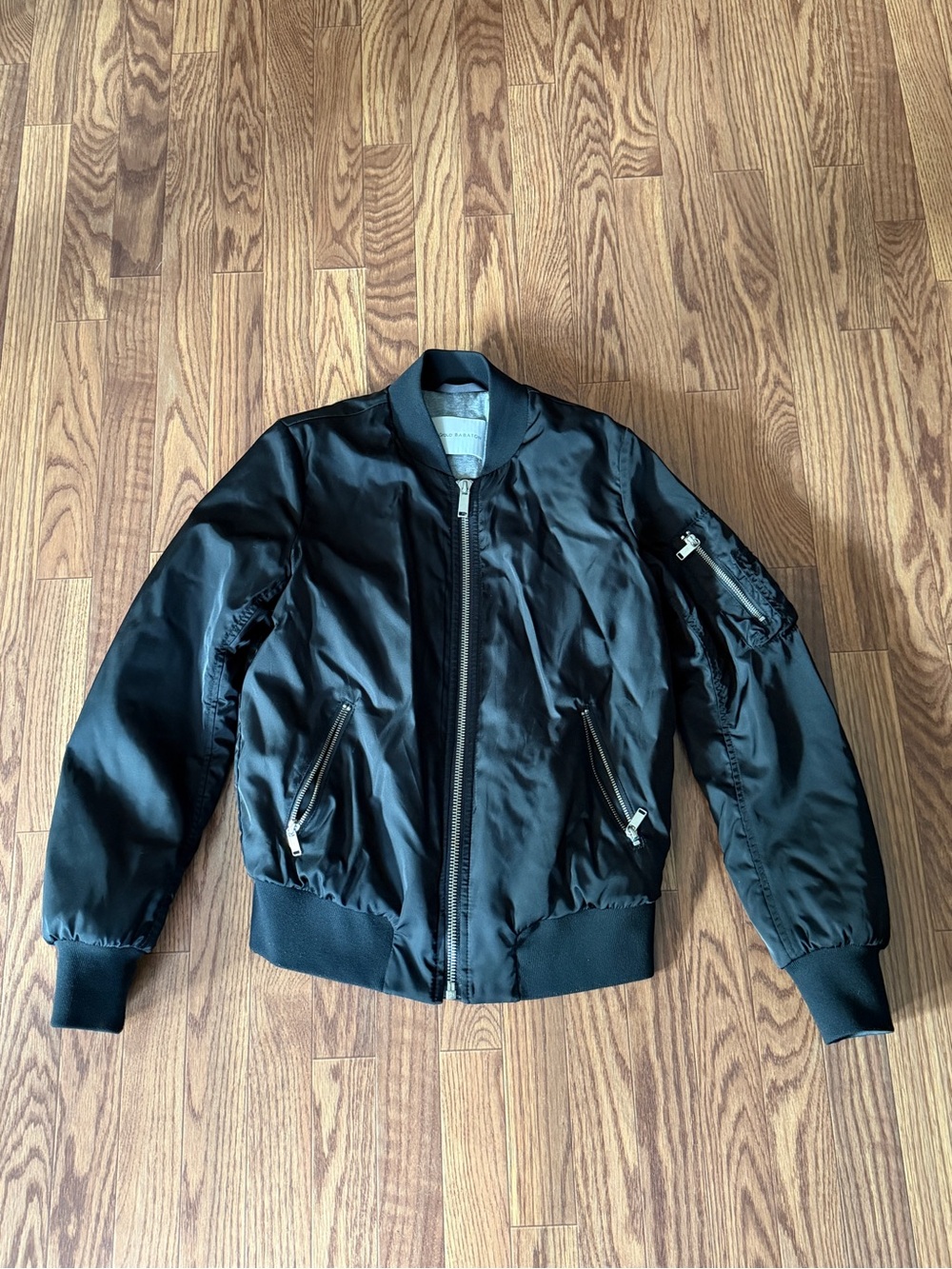 Babaton Gilman Bomber Jacket, Black sz S